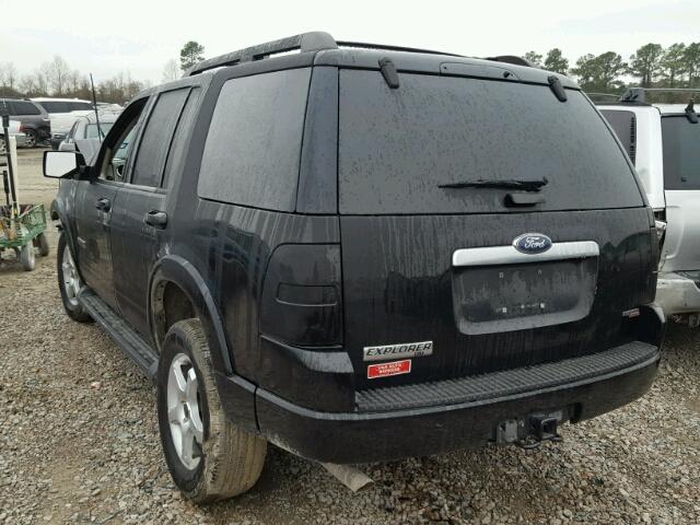 1FMEU73E57UB50873 - 2007 FORD EXPLORER X BLACK photo 3