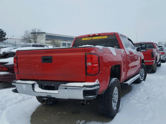 1GC1KVEG5FF528625 - 2015 CHEVROLET SILVERADO RED photo 4