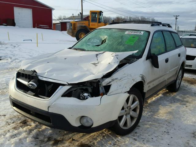 4S4BP61C597331575 - 2009 SUBARU OUTBACK 2. WHITE photo 2