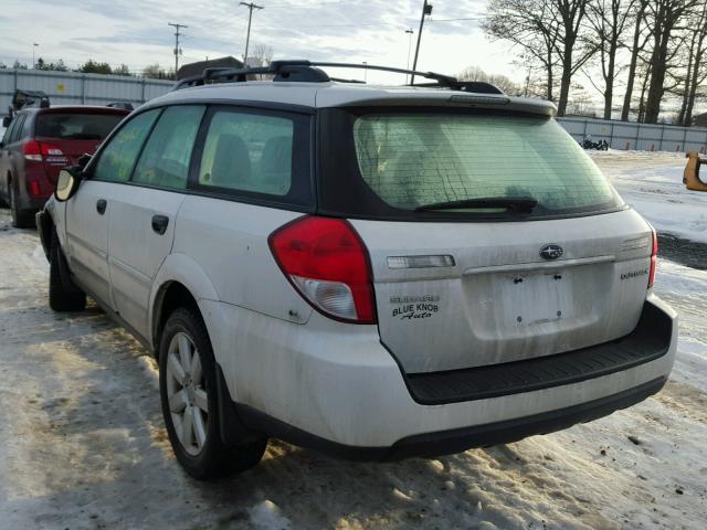 4S4BP61C597331575 - 2009 SUBARU OUTBACK 2. WHITE photo 3