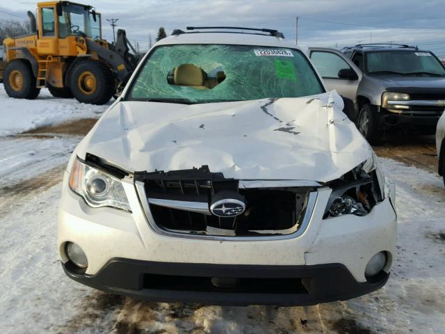 4S4BP61C597331575 - 2009 SUBARU OUTBACK 2. WHITE photo 7