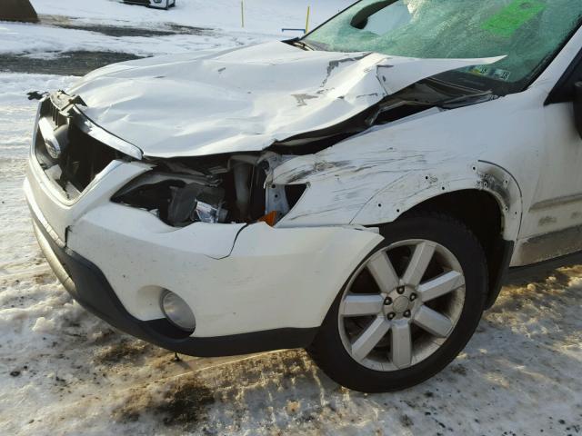 4S4BP61C597331575 - 2009 SUBARU OUTBACK 2. WHITE photo 9