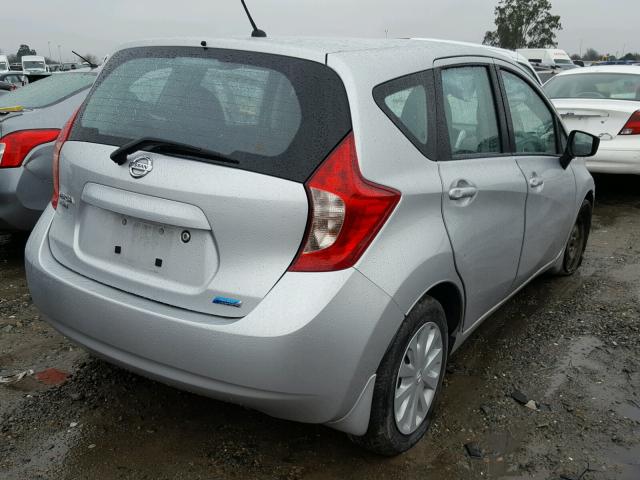 3N1CE2CP6FL429094 - 2015 NISSAN VERSA NOTE SILVER photo 4