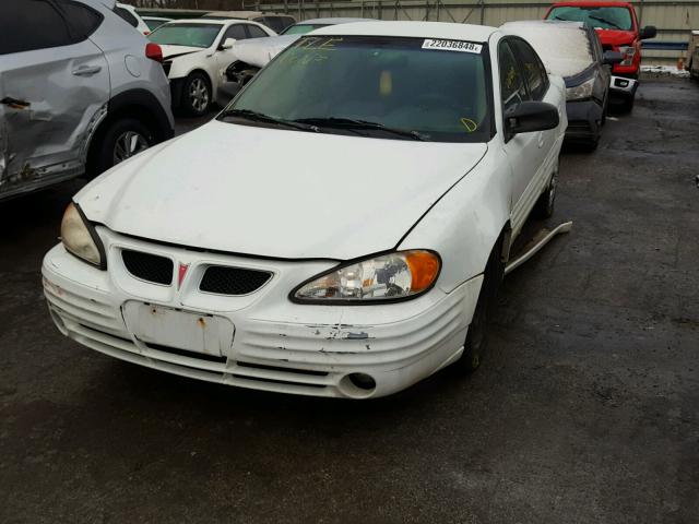 1G2NE52T3XC564394 - 1999 PONTIAC GRAND AM S WHITE photo 2