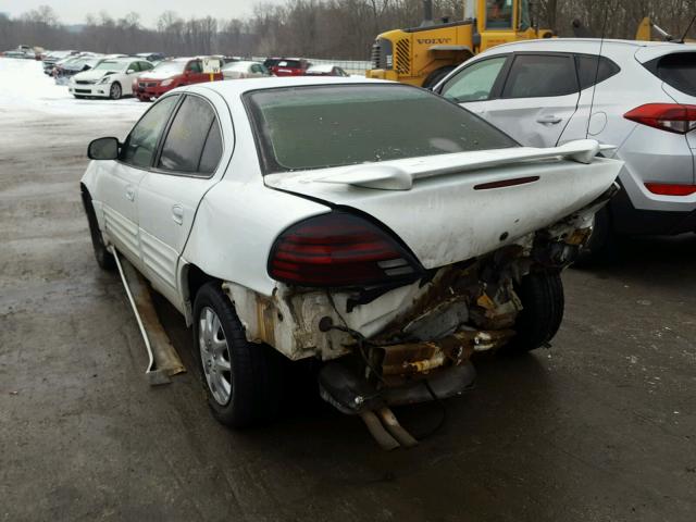 1G2NE52T3XC564394 - 1999 PONTIAC GRAND AM S თეთრი ფოტო 3