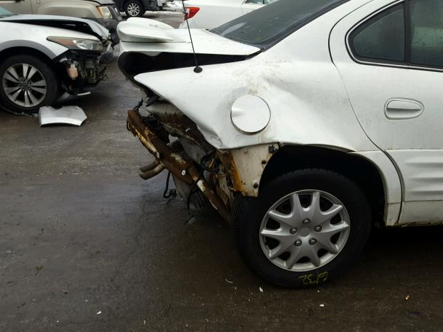 1G2NE52T3XC564394 - 1999 PONTIAC GRAND AM S თეთრი ფოტო 9