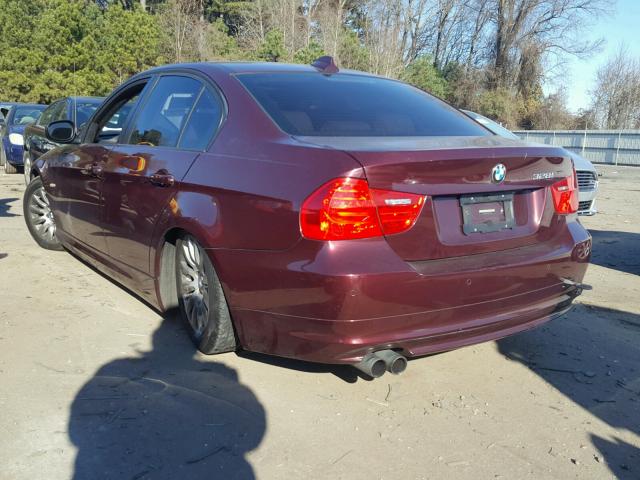 WBAPH73579A174689 - 2009 BMW 328 I MAROON photo 3