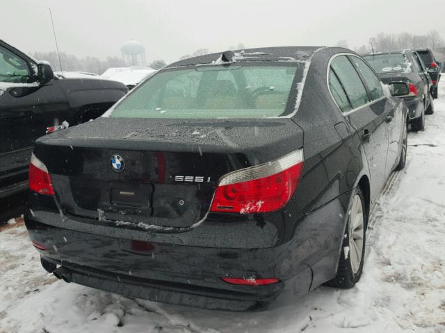 WBANA53575B864298 - 2005 BMW 525 I BLACK photo 4