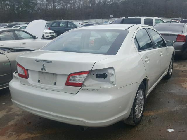 4A3AB36F29E005919 - 2009 MITSUBISHI GALANT ES WHITE photo 4