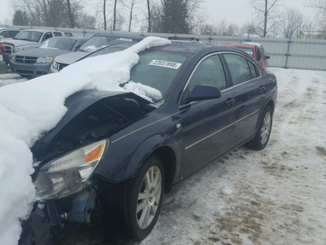 1G8ZS57NX8F273479 - 2008 SATURN AURA XE BLUE photo 2