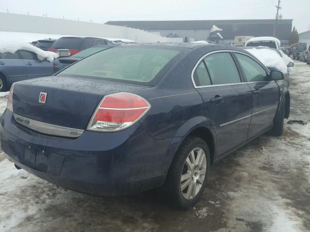 1G8ZS57NX8F273479 - 2008 SATURN AURA XE BLUE photo 4