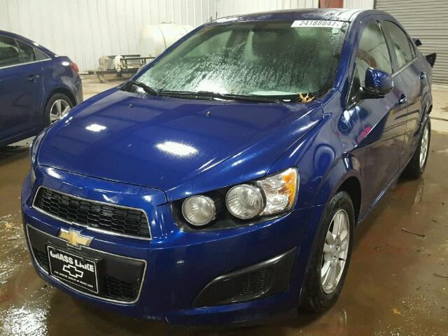 1G1JC5SG0E4187106 - 2014 CHEVROLET SONIC LT BLUE photo 2