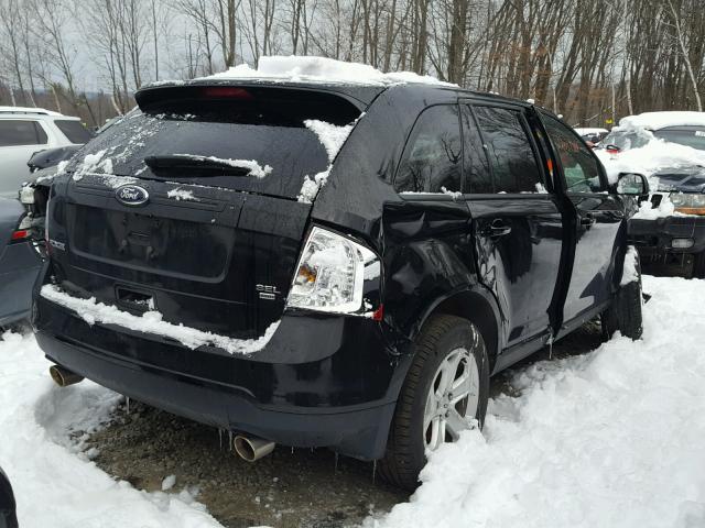 2FMDK4JC8EBA13477 - 2014 FORD EDGE SEL BLACK photo 4