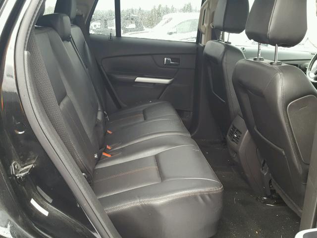 2FMDK4JC8EBA13477 - 2014 FORD EDGE SEL BLACK photo 6