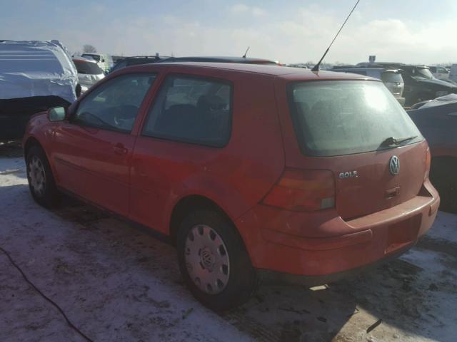 9BWBK61J434020221 - 2003 VOLKSWAGEN GOLF GL RED photo 3