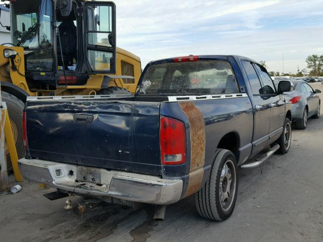 1D7HA18236S659236 - 2006 DODGE RAM 1500 S BLUE photo 4