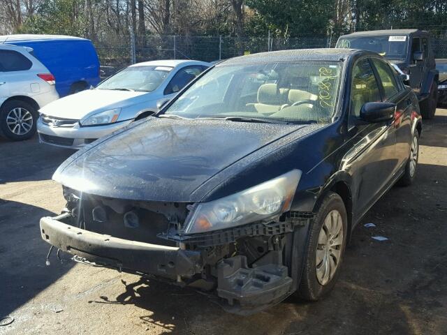 1HGCP2F31AA025668 - 2010 HONDA ACCORD LX BLACK photo 2