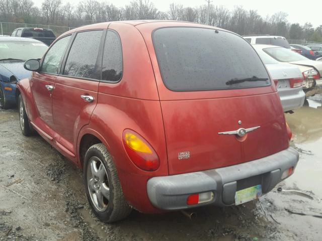 3C8FY4BB51T534252 - 2001 CHRYSLER PT CRUISER RED photo 3