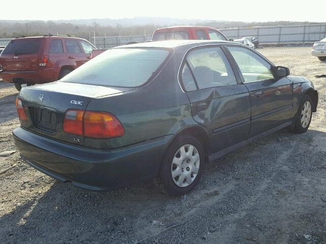 2HGEJ6670XH573515 - 1999 HONDA CIVIC LX GREEN photo 4