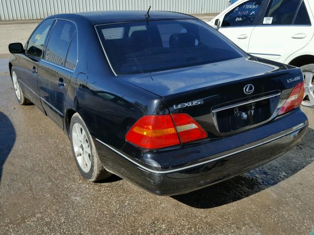 JTHBN30F420083904 - 2002 LEXUS LS 430 BLACK photo 3