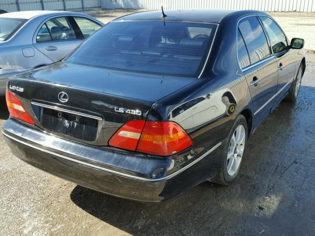 JTHBN30F420083904 - 2002 LEXUS LS 430 BLACK photo 4