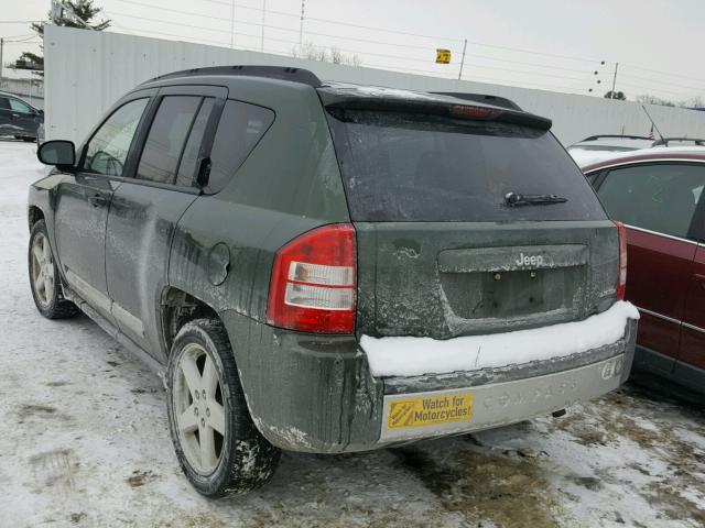 1J8FT57W17D117042 - 2007 JEEP COMPASS LI GREEN photo 3