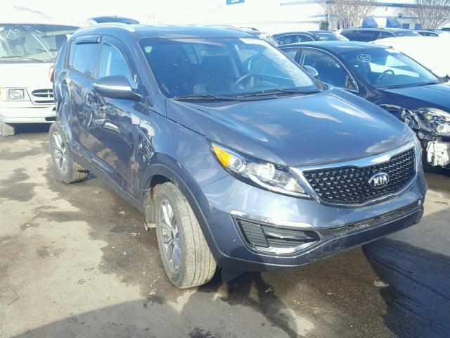 KNDPBCAC5F7773615 - 2015 KIA SPORTAGE L BLUE photo 1