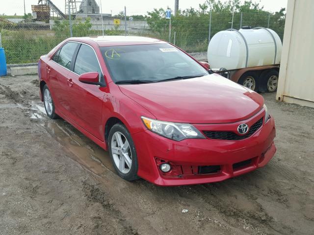 4T1BF1FK6CU607633 - 2012 TOYOTA CAMRY BASE RED photo 1