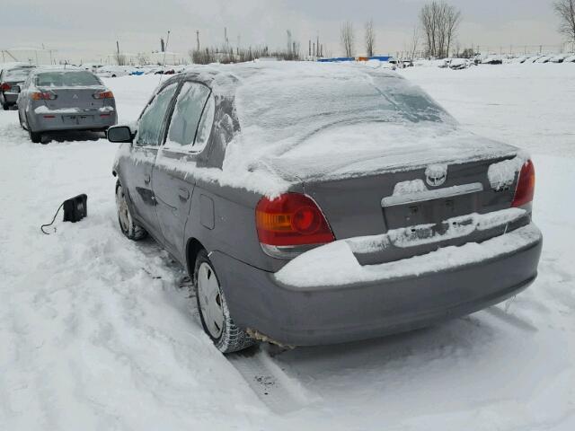 JTDBT123430309164 - 2003 TOYOTA ECHO GRAY photo 3