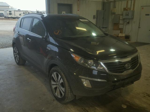 KNDPC3A24B7034413 - 2011 KIA SPORTAGE E BLACK photo 1