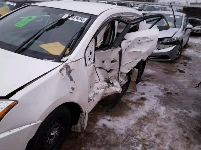 3N1AB6AP6AL649449 - 2010 NISSAN SENTRA 2.0 WHITE photo 9