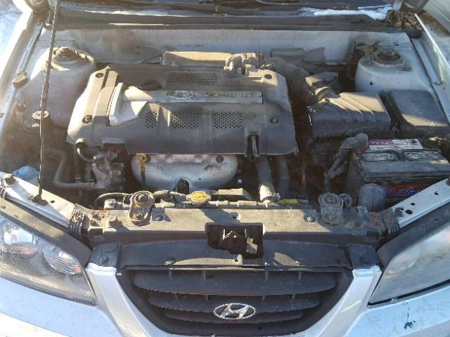 KMHDN46D05U187546 - 2005 HYUNDAI ELANTRA GL SILVER photo 7