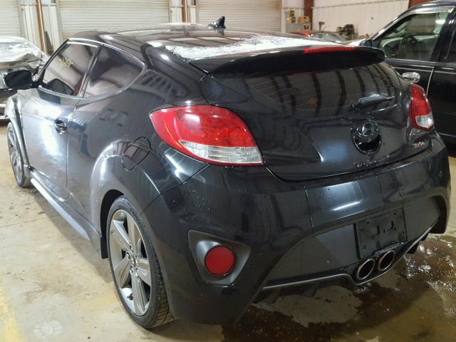 KMHTC6AE1DU104184 - 2013 HYUNDAI VELOSTER T BLACK photo 3