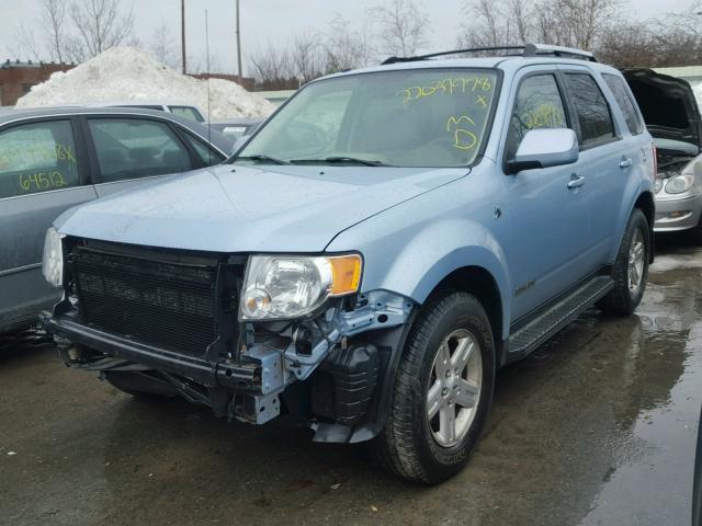 1FMCU59HX8KB75214 - 2008 FORD ESCAPE HEV BLUE photo 2