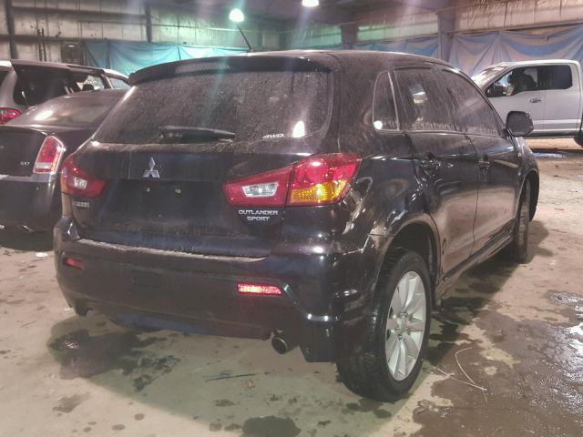 JA4AR4AU7BZ023402 - 2011 MITSUBISHI OUTLANDER BLACK photo 4