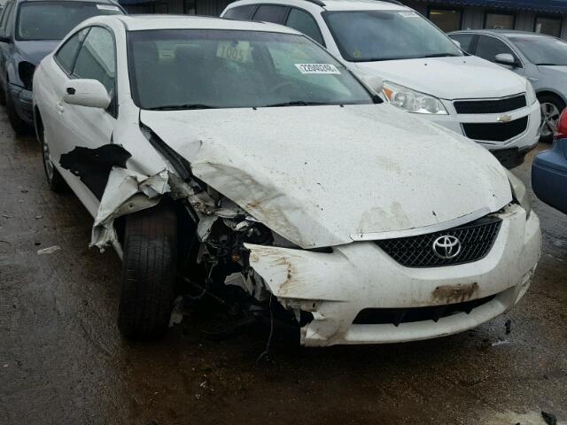 4T1CE30P18U764615 - 2008 TOYOTA CAMRY SOLA WHITE photo 1