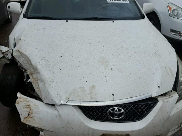 4T1CE30P18U764615 - 2008 TOYOTA CAMRY SOLA WHITE photo 7