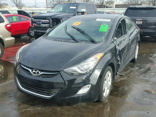 5NPDH4AE3DH373280 - 2013 HYUNDAI ELANTRA GL BLACK photo 2