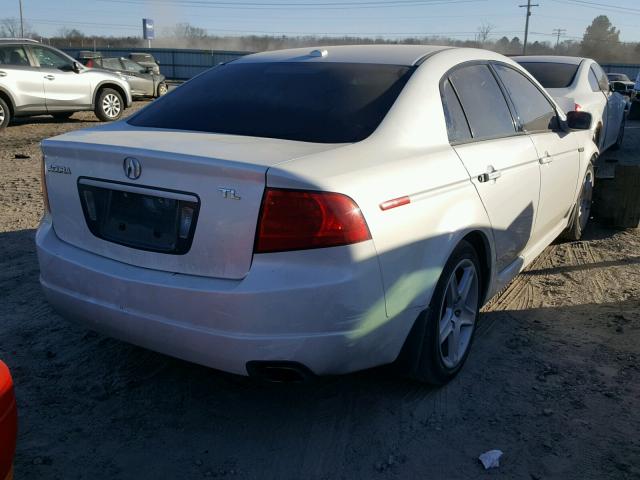 19UUA66254A065034 - 2004 ACURA TL WHITE photo 4