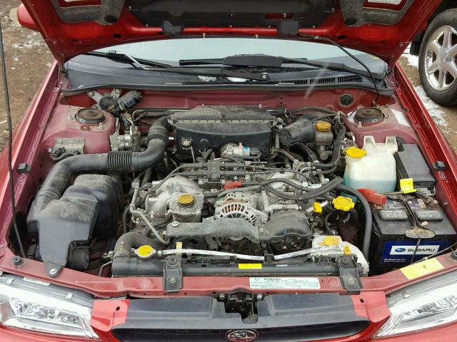 JF1GC6758YH501781 - 2000 SUBARU IMPREZA RS RED photo 7