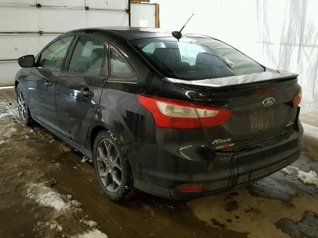 1FADP3F2XEL105003 - 2014 FORD FOCUS SE BLACK photo 3