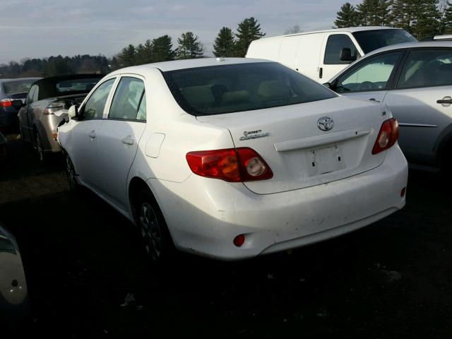 JTDBL40E599054485 - 2009 TOYOTA COROLLA BA WHITE photo 3