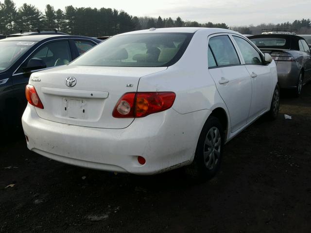 JTDBL40E599054485 - 2009 TOYOTA COROLLA BA WHITE photo 4