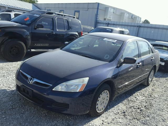 1HGCM56126A165521 - 2006 HONDA ACCORD VAL BLUE photo 2