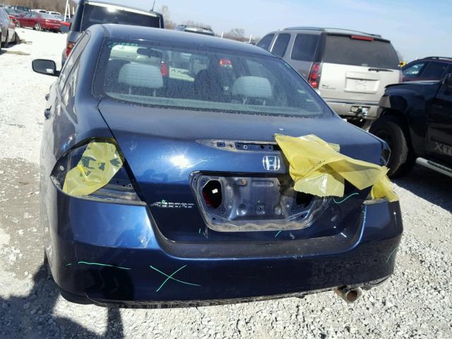 1HGCM56126A165521 - 2006 HONDA ACCORD VAL BLUE photo 9