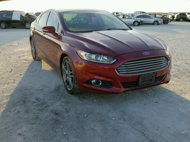 3FA6P0K96DR267091 - 2013 FORD FUSION TIT RED photo 1