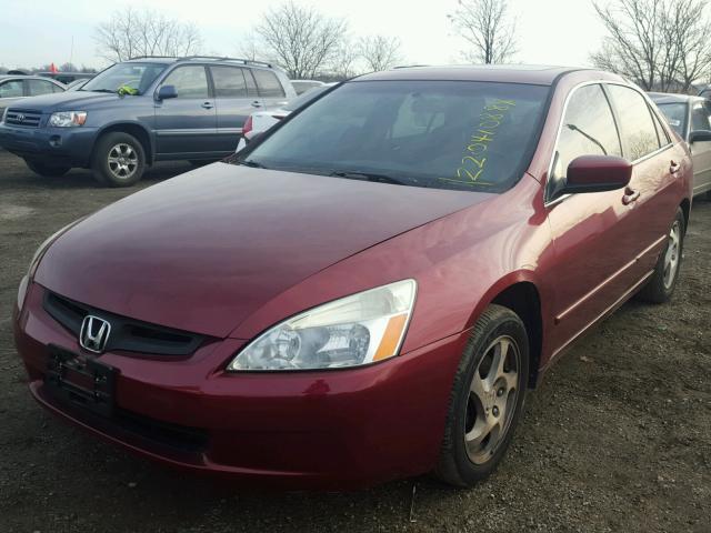 1HGCM66593A059149 - 2003 HONDA ACCORD EX RED photo 2