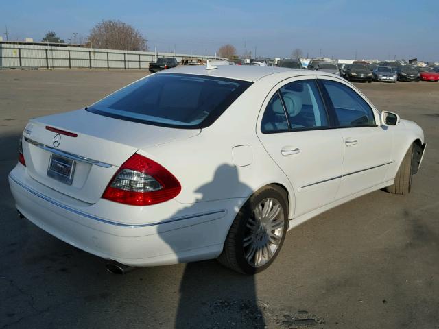 WDBUF56X27B115827 - 2007 MERCEDES-BENZ E 350 WHITE photo 4