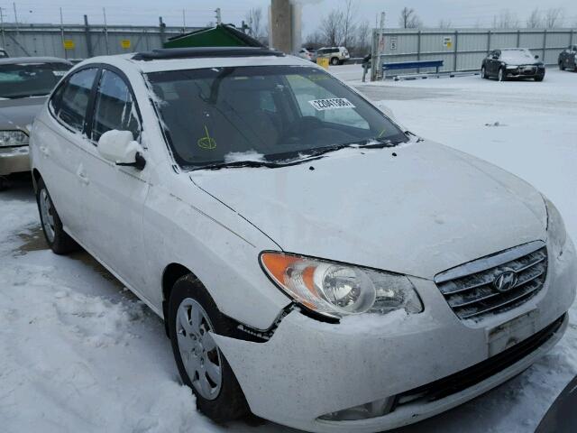 KMHDU46D58U478745 - 2008 HYUNDAI ELANTRA GL WHITE photo 1