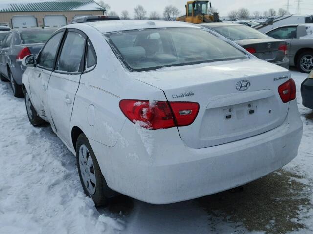 KMHDU46D58U478745 - 2008 HYUNDAI ELANTRA GL WHITE photo 3